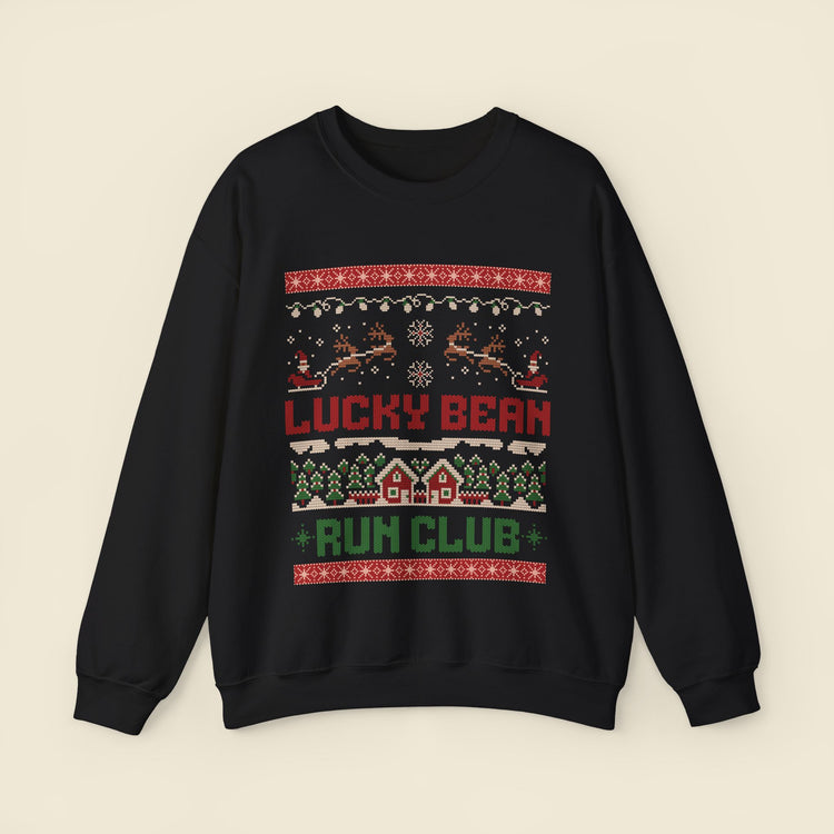 Lucky Bean Run Club Christmas Sweatshirt