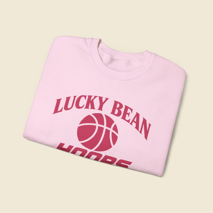 Lucky Bean Hoops Club Pink Crewneck
