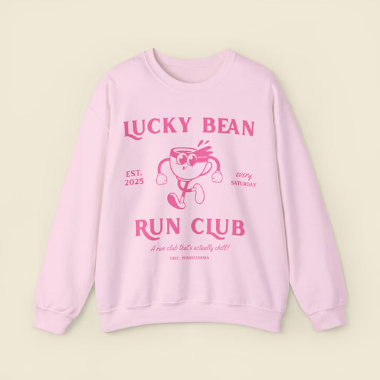 Lucky Bean Run Club x Linked By Pink Crewneck