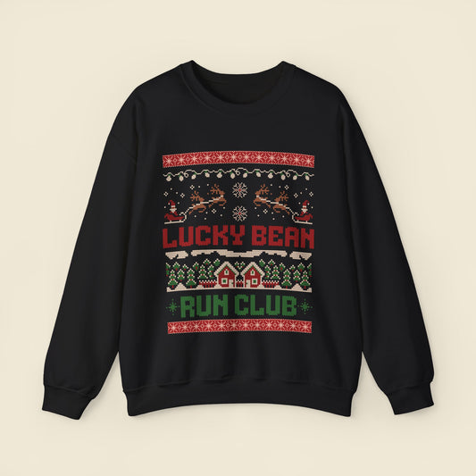 Lucky Bean Run Club Christmas Sweatshirt