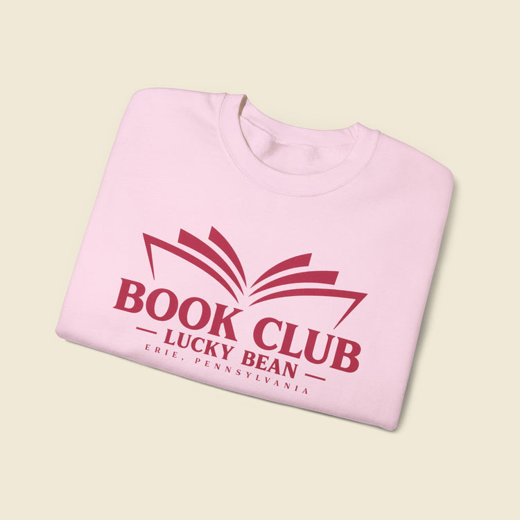 Lucky Bean Book Club Pink Crewneck