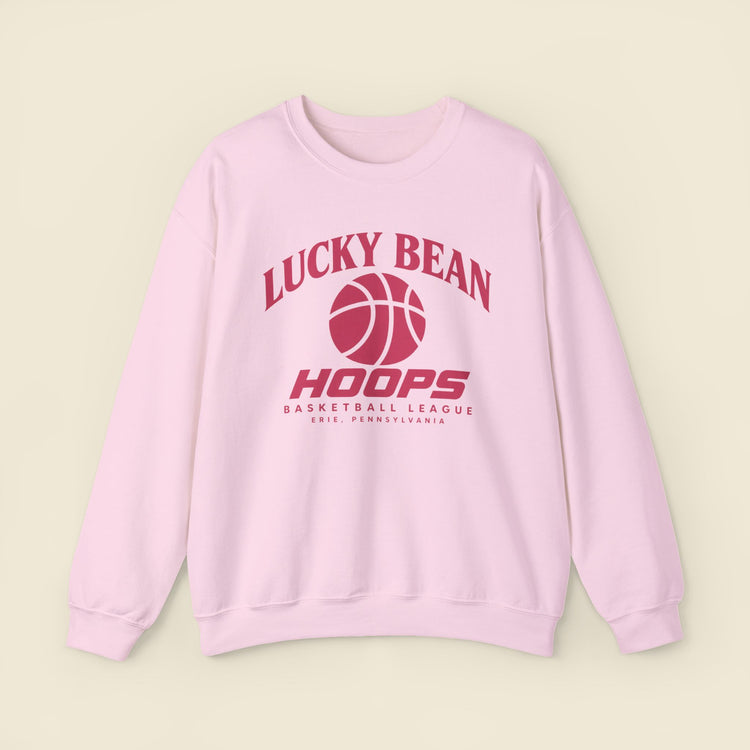 Lucky Bean Hoops Club Pink Crewneck